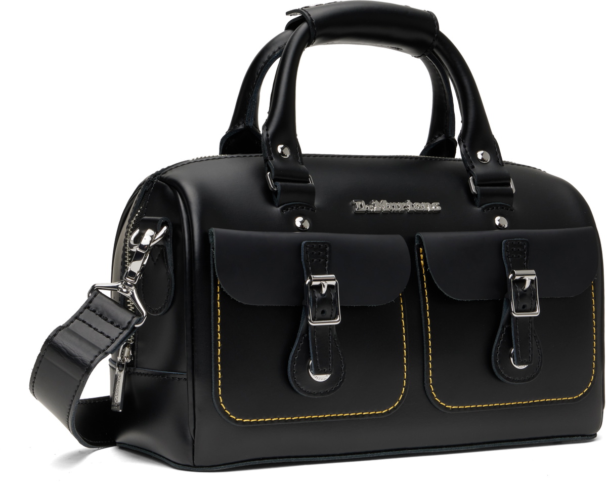 Dr. Martens Black Kieve Leather Top Handle Bag