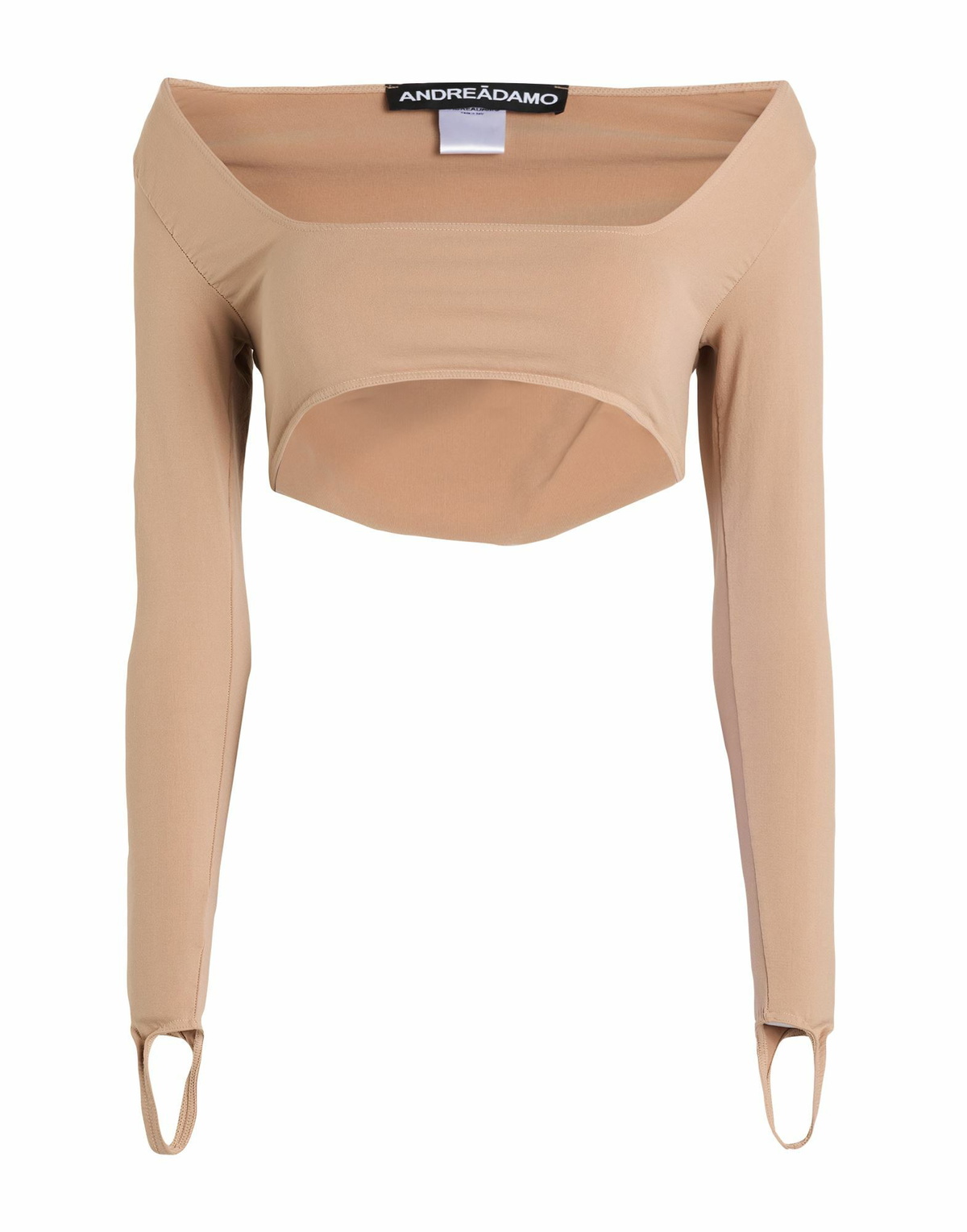 Andreādamo Womens Top Camel