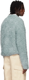 System Blue Fluffy Sweater