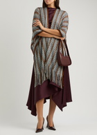 Missoni Zig-zag Intarsia Knitted Cape - Gold - One Size