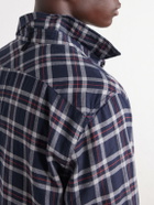 Rag & Bone - Tomlin Checked Cotton-Flannel Shirt - Blue