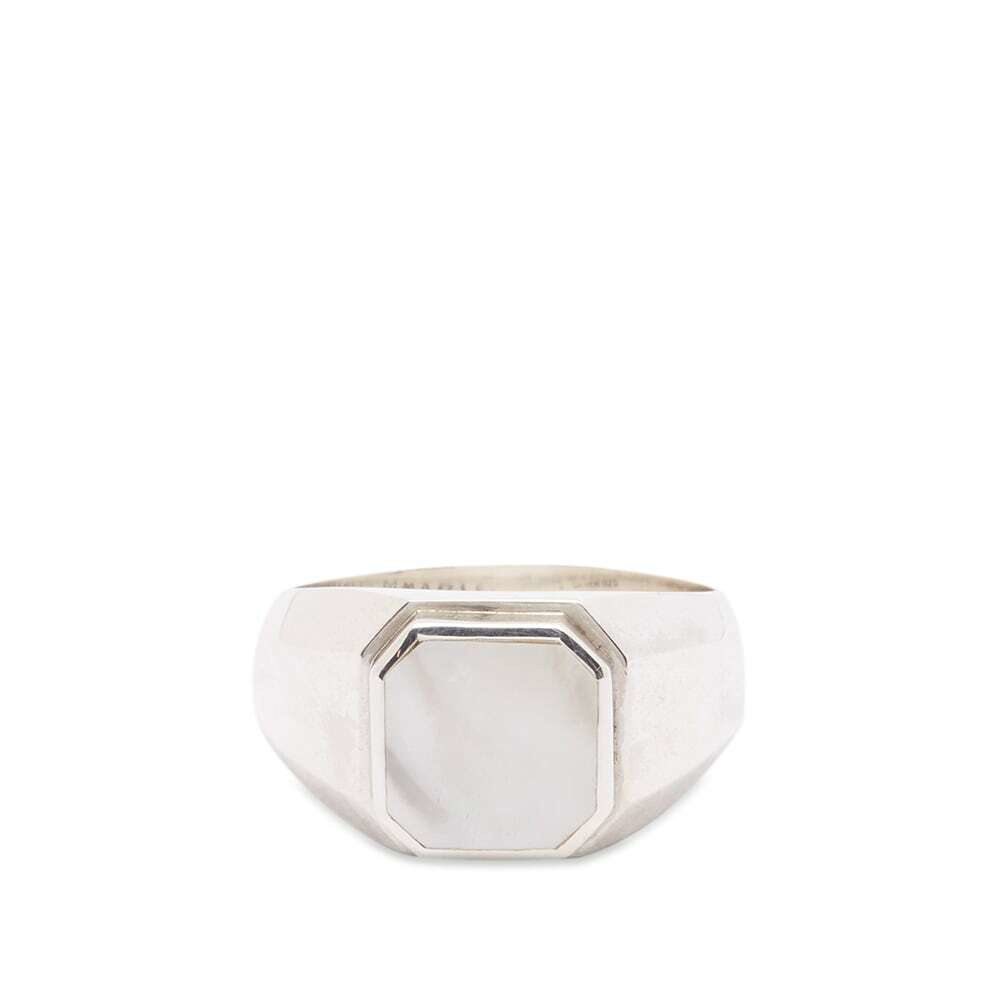 Photo: Maple Men's Duppy Signet Ring in Mother Of Pearl