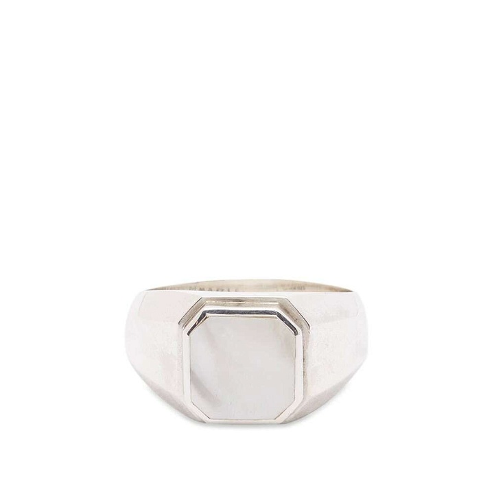 Photo: Maple Men's Duppy Signet Ring in Mother Of Pearl