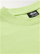 Stussy - Gallery Logo-Print Cotton-Jersey T-Shirt - Green