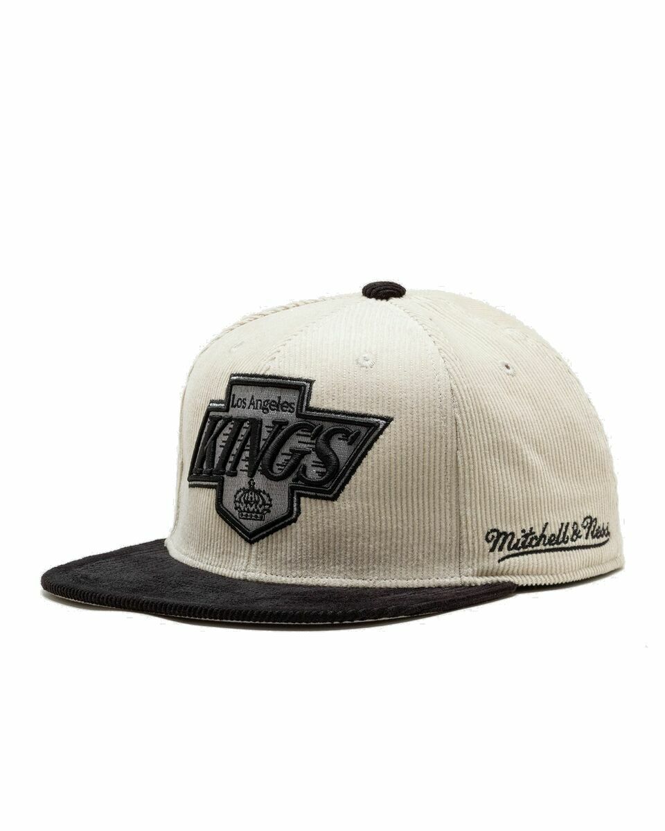 Photo: Mitchell & Ness Nhl 2 Tone Team Cord Fitted Vintage Los Angeles Kings White - Mens - Caps