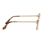 Victoria Beckham Gold and Tortoiseshell Aviator Glasses