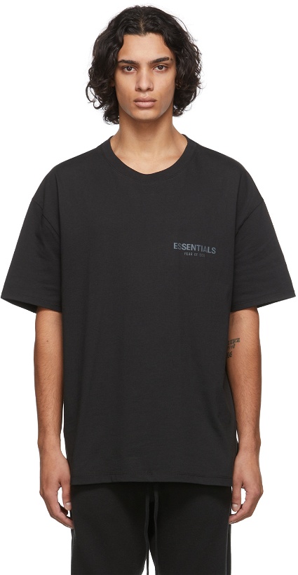 Photo: Essentials Black Jersey T-Shirt
