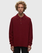 Les Deux Errol Rugby Knit Red - Mens - Polos/Pullovers
