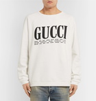 Gucci - Printed Cotton-Jersey Sweatshirt - White