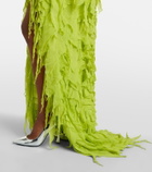 Blumarine Ruffled georgette maxi dress