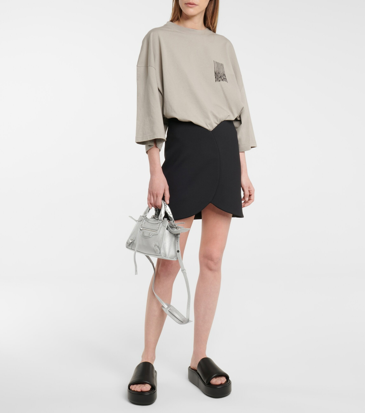 BALENCIAGA〈バレンシアガ〉Rise BB leather platform slides Balenciaga - Rise leather platform slides Balenciaga