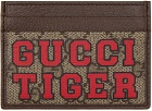 Gucci Beige & Brown 'Tiger' Card Holder