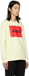 Hugo Yellow Printed Sweatshirt