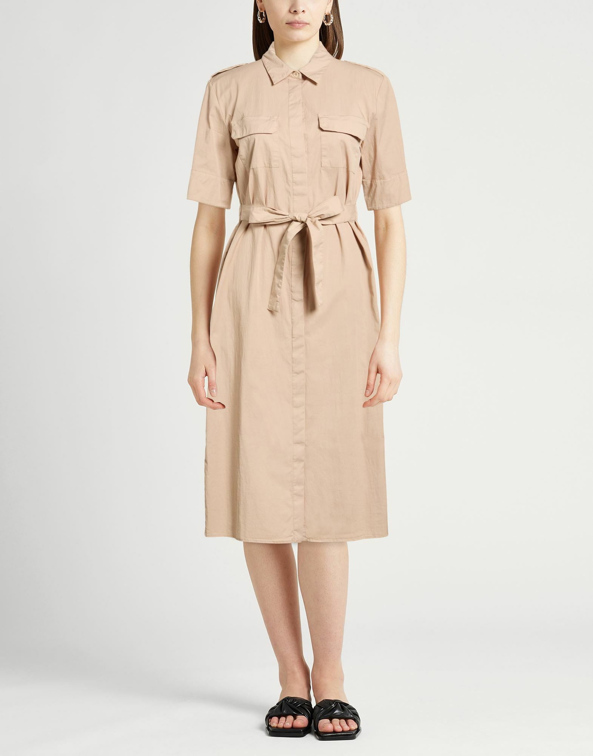 Peserico Womens Midi dress Sand