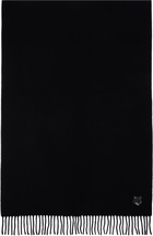 Maison Kitsuné Black Bold Fox Head Scarf