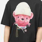 Acne Studios Men's Exford Face Teddy Bear T-Shirt in Black