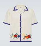 Bode Fruit Bunch appliqué shirt