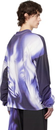 Gerrit Jacob Purple & White Printed Long Sleeve T-shirt