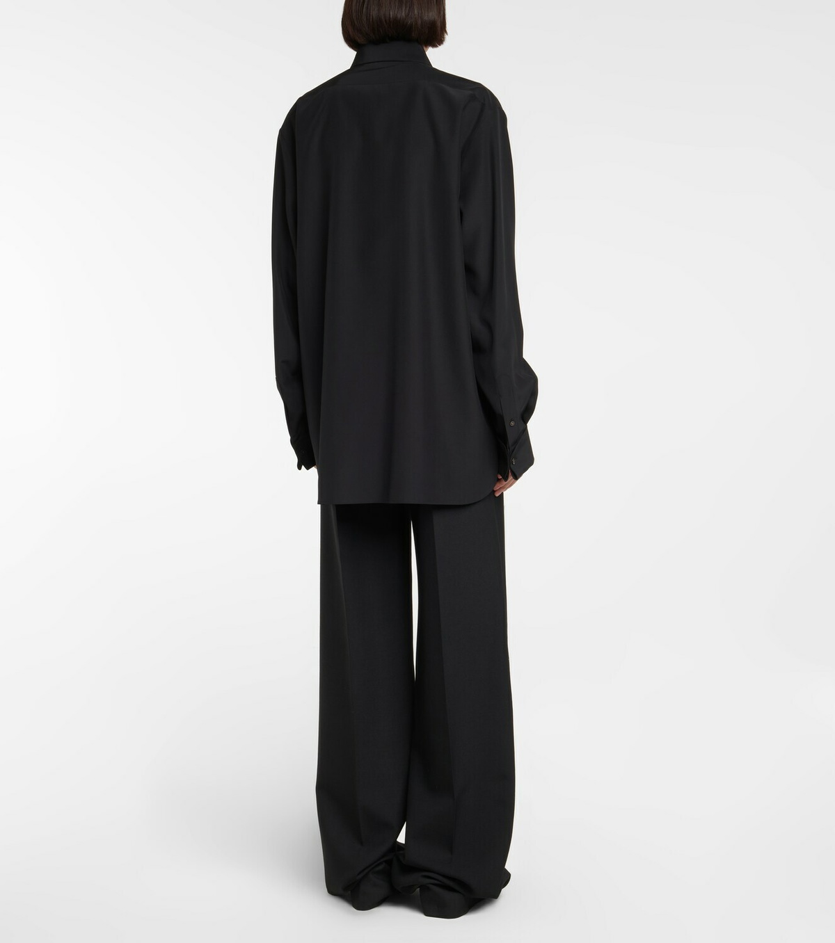 The Row Sisella silk and wool shirt