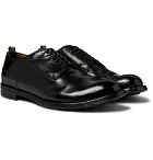 Officine Creative - Anatomia Polished-Leather Derby Shoes - Black