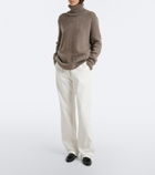 The Row Caden leather loafers