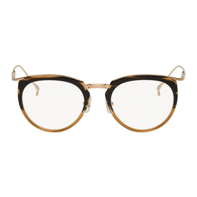 Photo: Issey Miyake Men Brown Boston I Glasses