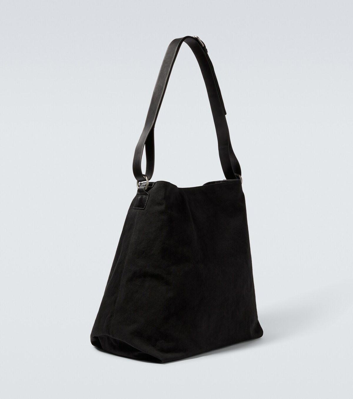 Dries Van Noten Leather-trimmed canvas shoulder bag