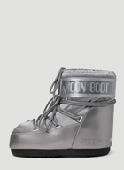 Icon Low Glance Snow Boots in Silver