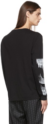 1017 ALYX 9SM Black Triple Print Long Sleeve T-Shirt