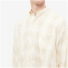 Our Legacy Men's Check Borrowed Button Down Shirt in Naturelle Spectral Check