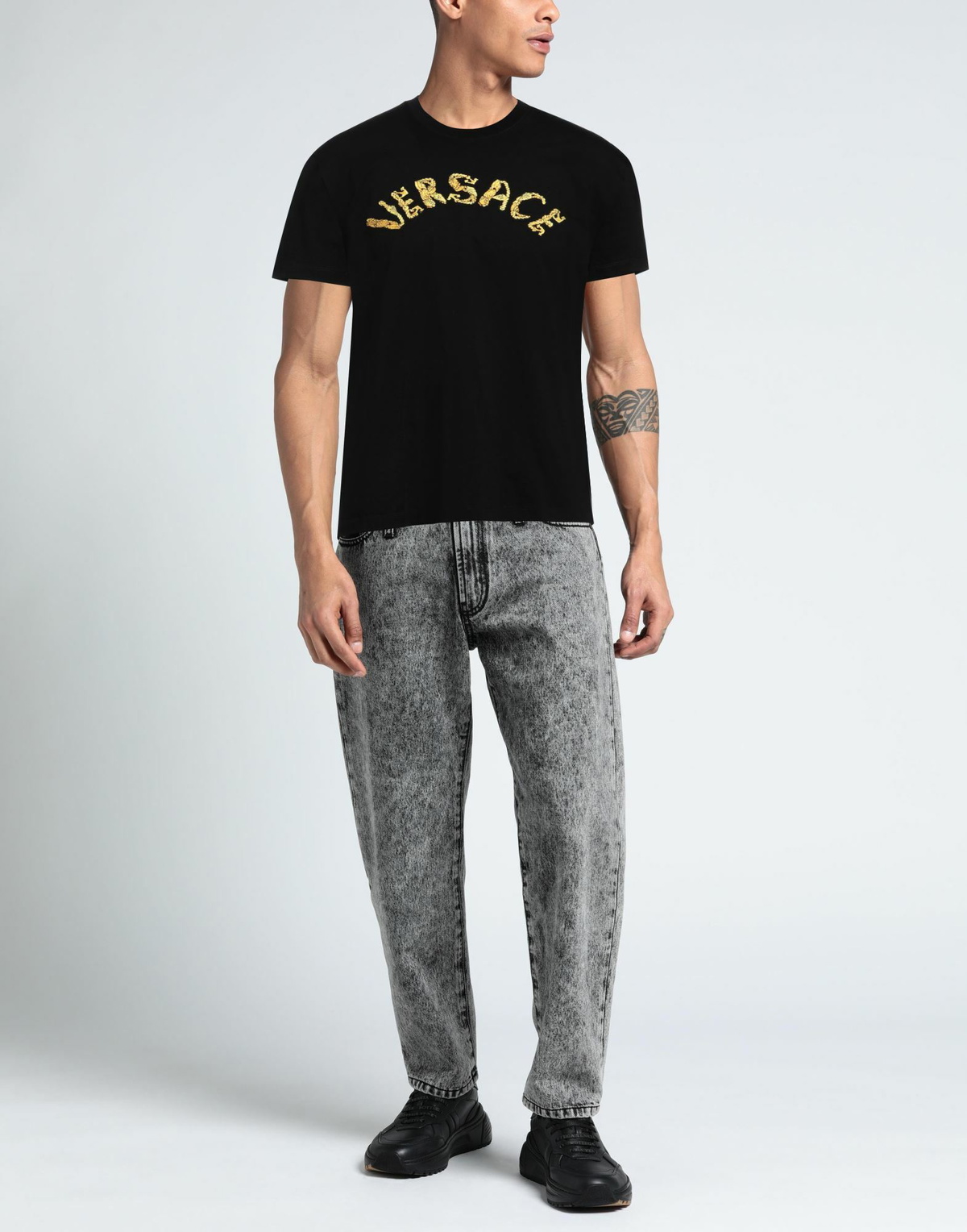 Versace Mens T-shirt in Black