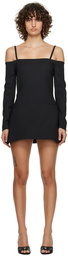 Coperni Black Paneled Minidress