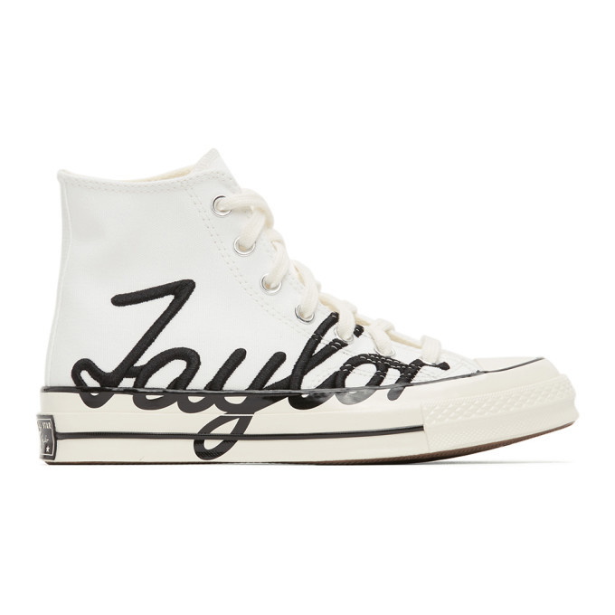 Photo: Converse White Signature Chuck 70 High Sneakers