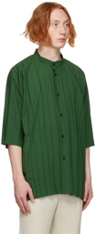 Homme Plissé Issey Miyake Green Edge Short Sleeve Shirt