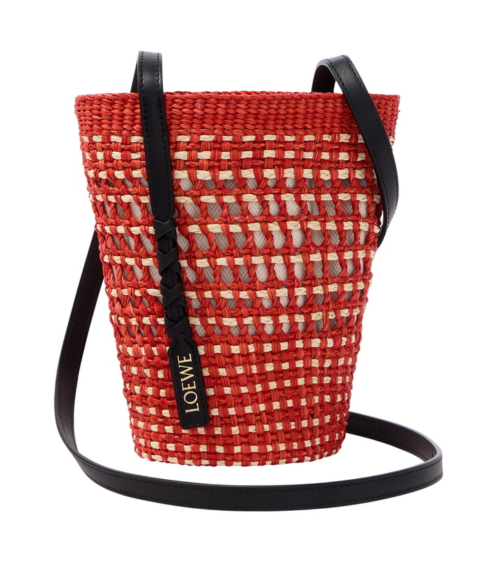Photo: Loewe Paula's Ibiza leather-trimmed shoulder bag