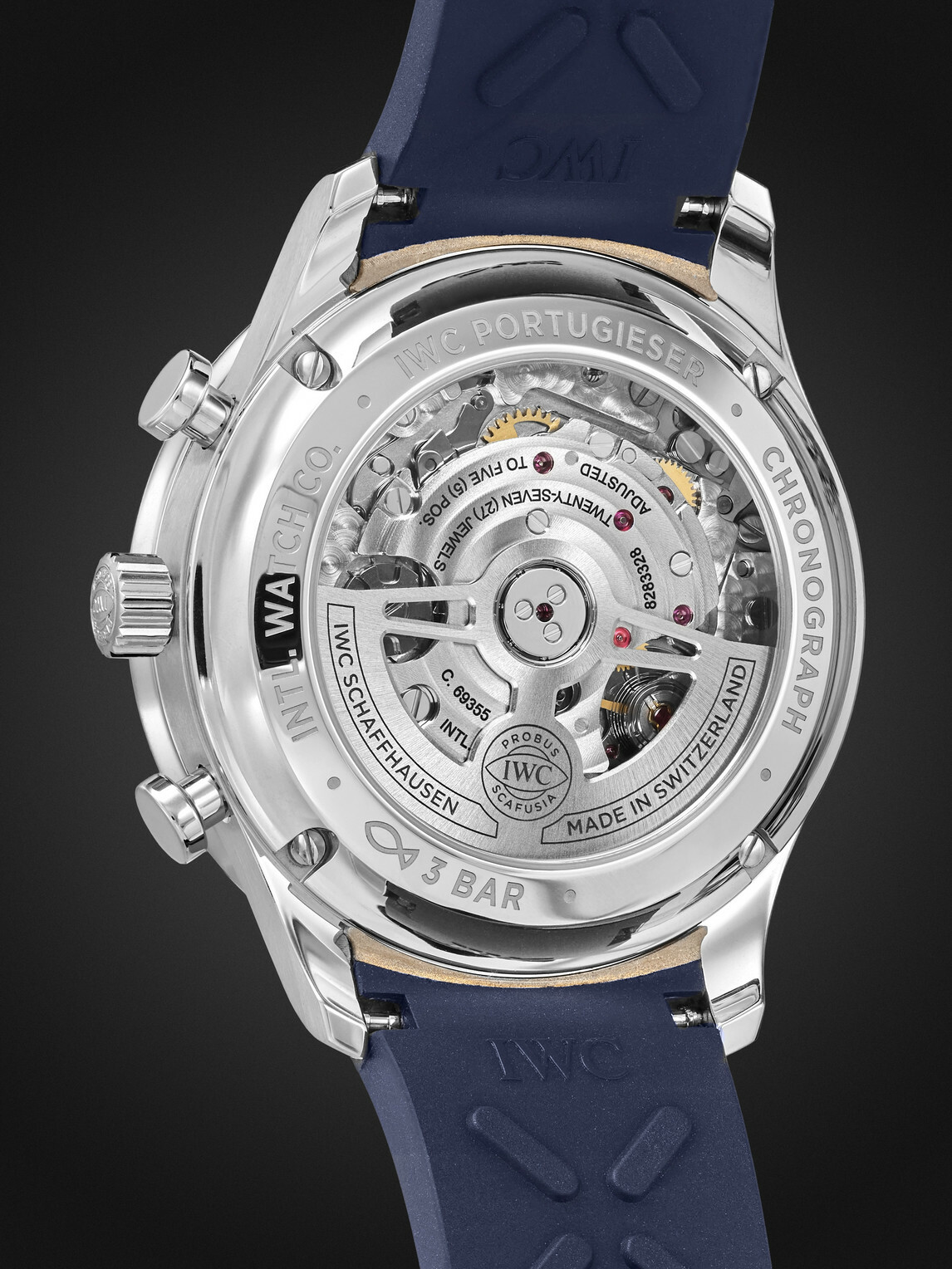 IWC Schaffhausen - Portugieser Automatic Chronograph 41mm Stainless Steel and Rubber Watch, Ref. No. IW371620
