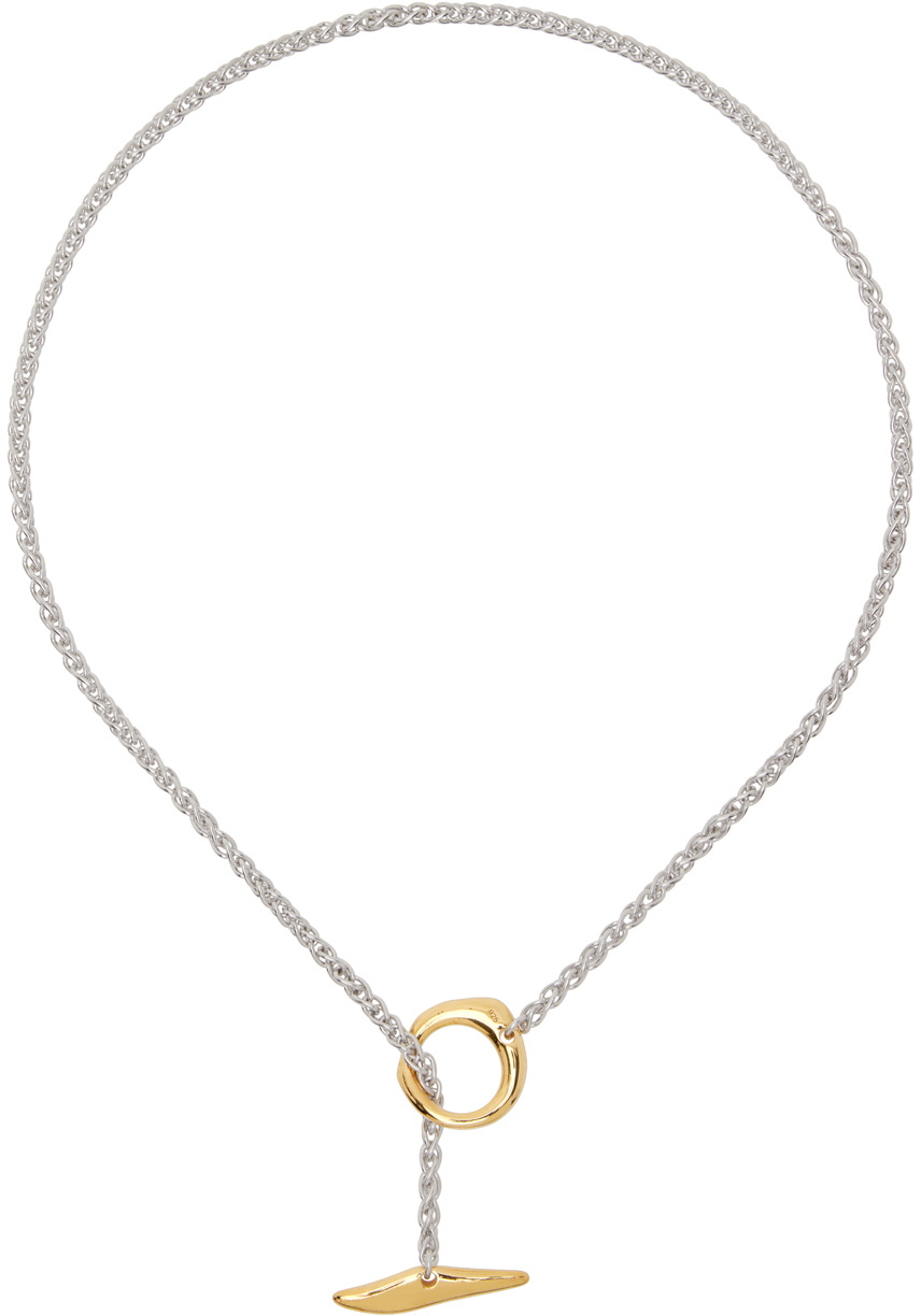 Tom Wood Silver & Gold Robin Duo Necklace