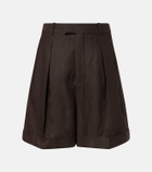 Loro Piana Combray linen Bermuda shorts