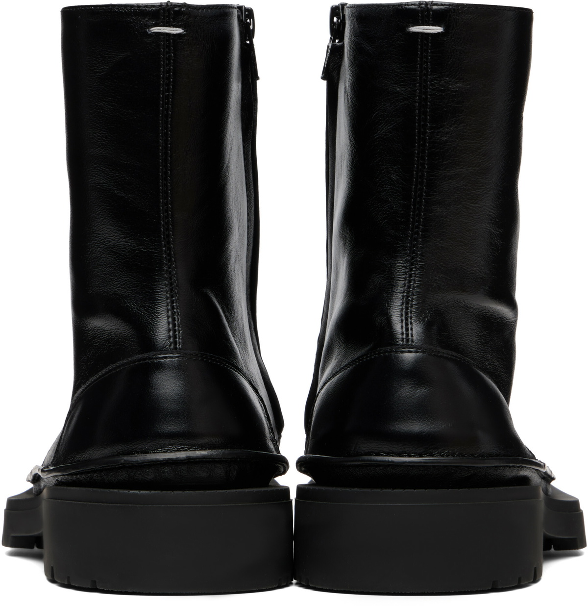 Maison Margiela Black Level Ankle Boots