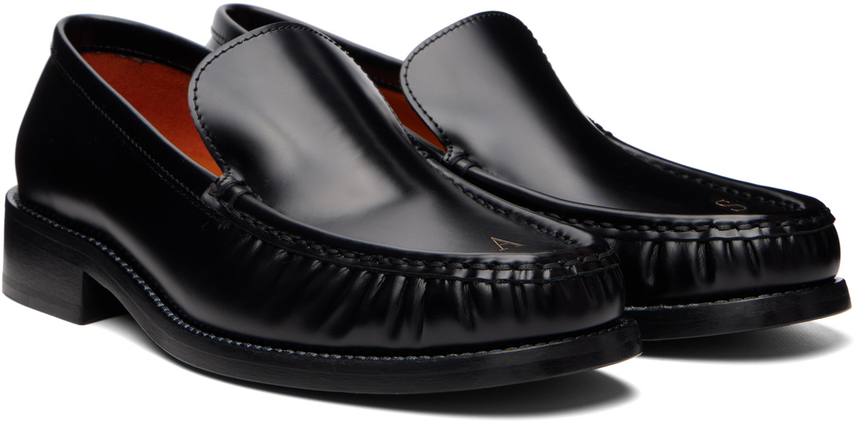 Acne Studios Black Leather Loafers