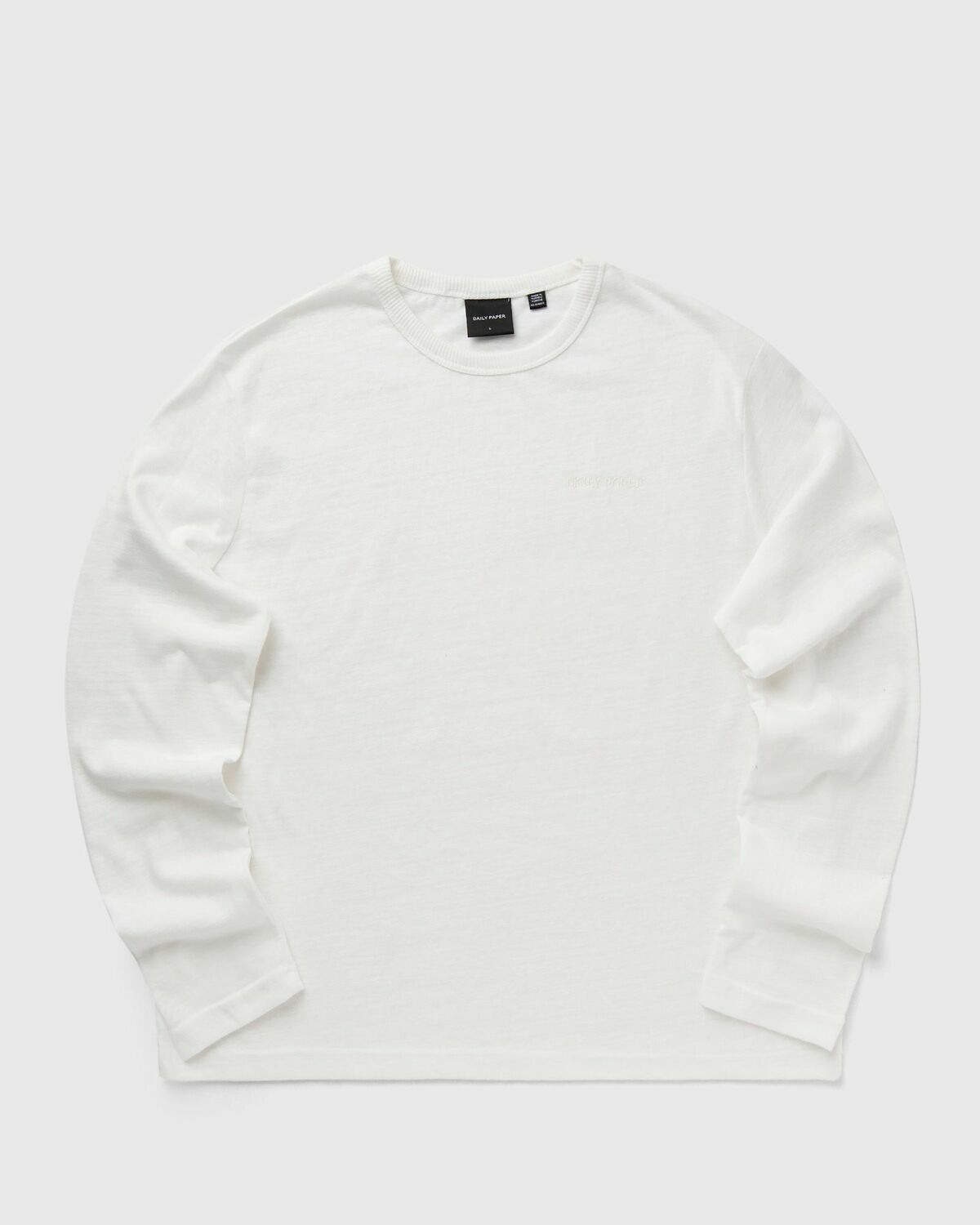 Daily Paper Slub ls t-shirt White Mens Longsleefe