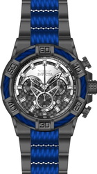 Invicta Bolt Chronograph Gunmetal Glass Fiber Dial Mens Watch 25766