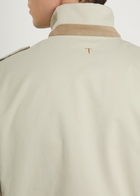 Tods High-neck Woven Jacket Off White