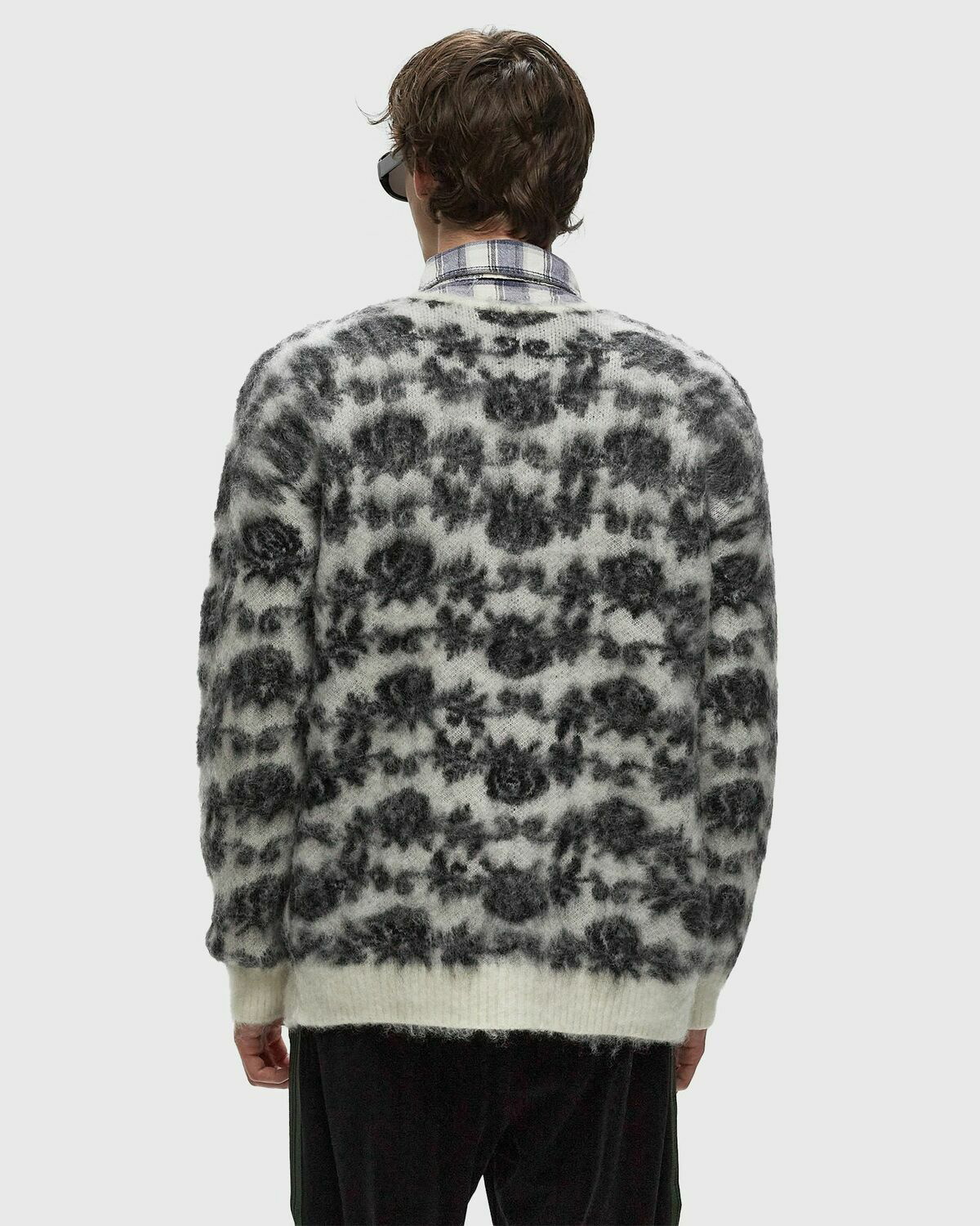 Needles Mohair Cardigan Rose Black/White Zippers & Cardigans