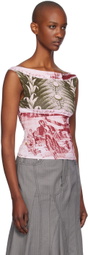 Miaou Pink & Green Lani Tank Top