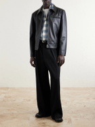 Jil Sander - Leather Blouson Jacket - Black