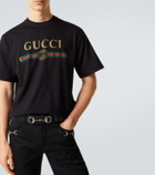 Gucci Logo cotton and silk jersey T-shirt