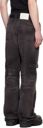 ALEXANDER DIGENOVA Black Type 2 Denim Cargo Pants
