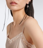 Simone Rocha Bow-detail crystal-embellished drop earrings