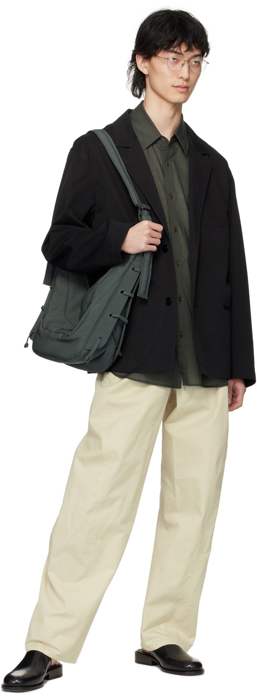 LEMAIRE Gray Medium Soft Game Bag Lemaire